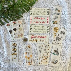 Lot of Vintage 90’s Wedding Stickers (14)